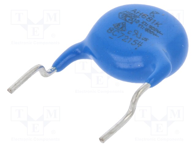 Capacitor: ceramic; X1/Y1; 680pF; Y5P; ±10%; THT; 10mm; Series: C900