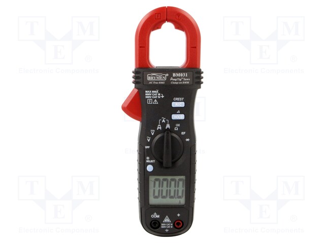 AC digital clamp meter; Øcable: 26mm; LCD (6000); I AC: 600A; 158g