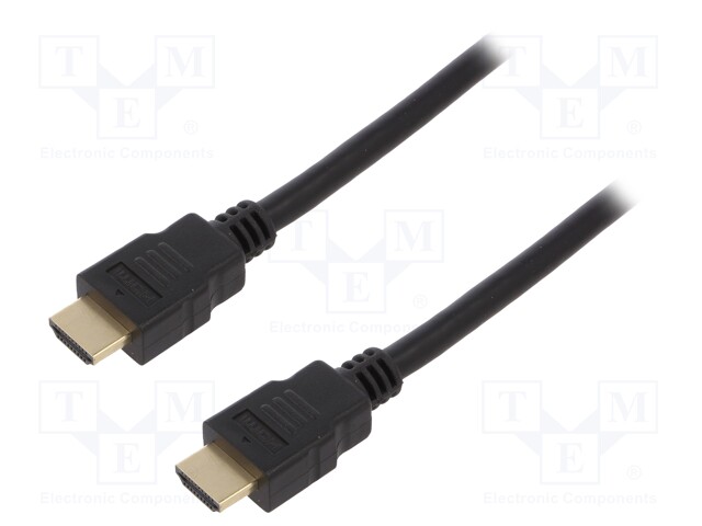 Cable; HDMI 2.1; HDMI plug,both sides; 3m; black