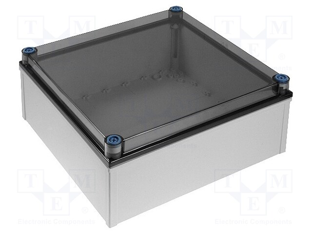 Enclosure: multipurpose; X: 400mm; Y: 400mm; Z: 170mm; QUICK; grey