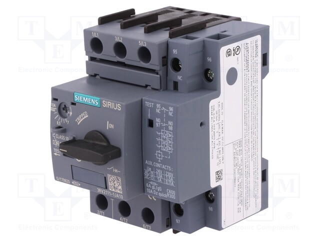 Motor breaker; 4kW; 220÷690VAC; DIN; Overcurrent release: 7÷10A