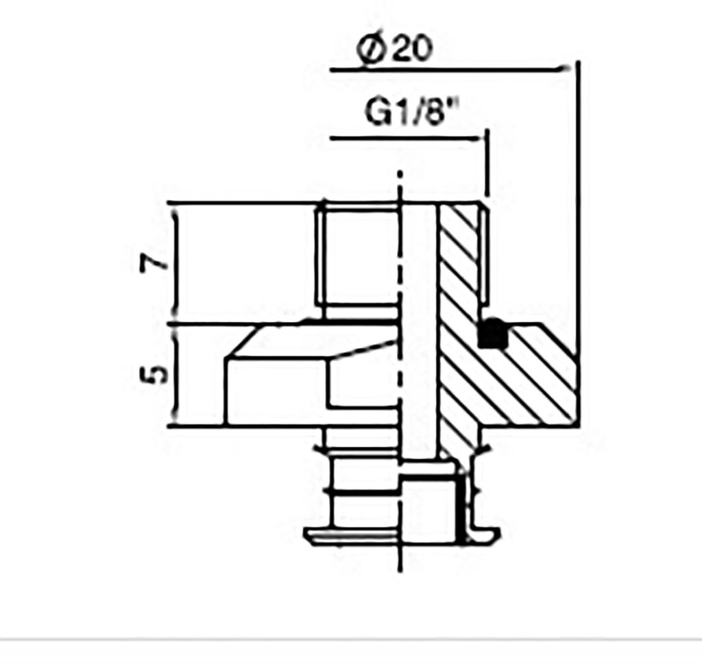 Suction cup mounting; G 1/8"