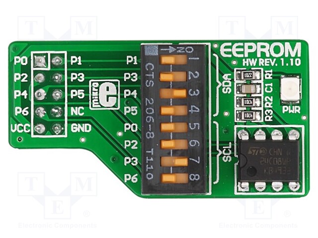 Expansion board; IDC10; Features: 8kbit EEPROM memory