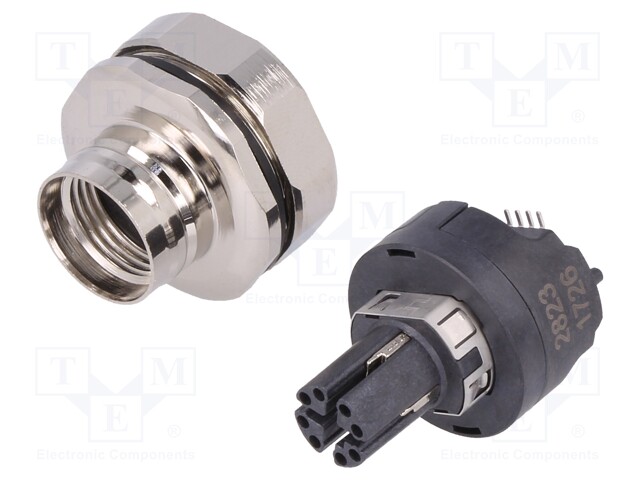 Socket; M12; PIN: 8; female; X code-ProfiNET; SMT; IP65/IP67; 57V