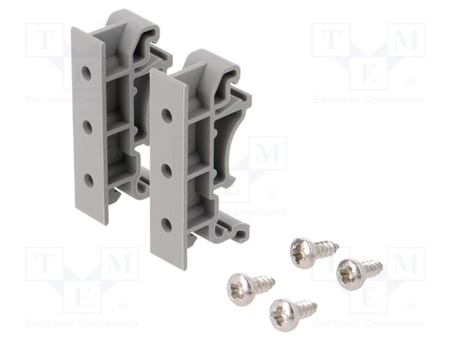 DIN-rail mounting holder; Works with: ED-004,ED-008,ED-038