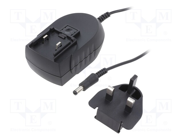 Power supply: switched-mode; voltage source; 5VDC; 5A; 25W; plug
