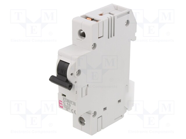 Circuit breaker; 230/400VAC; Inom: 10A; Poles: 1; DIN; Charact: C