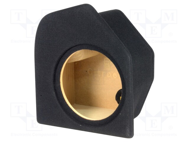 Car loudspeaker enclosure; MDF; black; textil; 15l; 250mm; 272mm