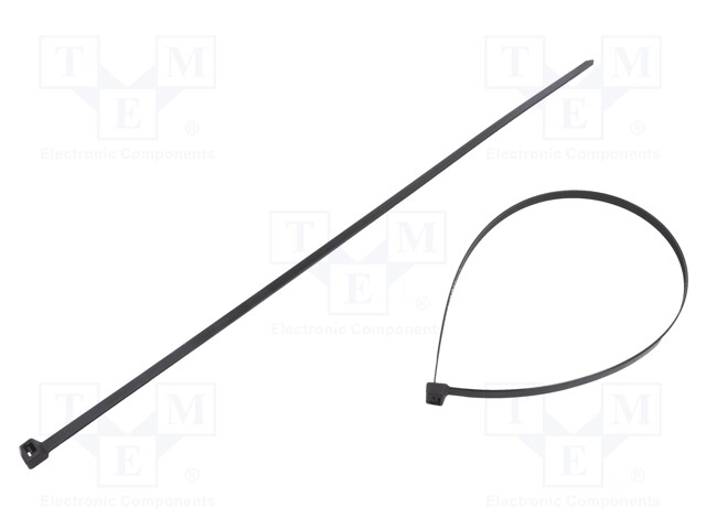 Cable tie; L: 530mm; W: 9mm; polyamide; 800N; black; Ømax: 163.5mm