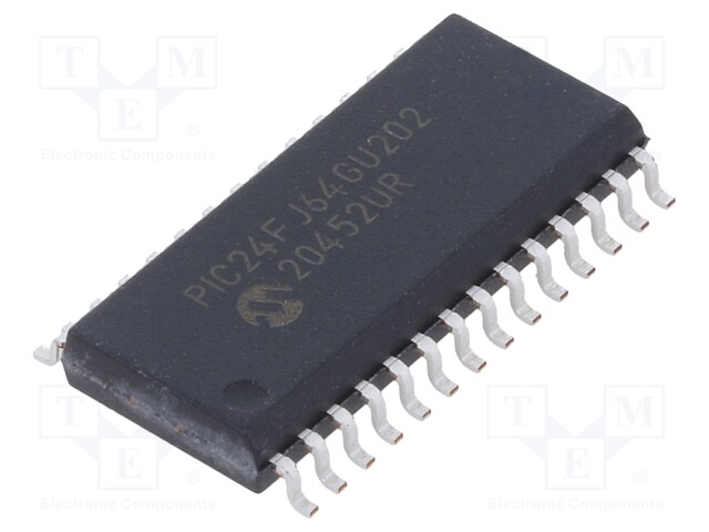 PIC microcontroller; Memory: 64kB; SRAM: 8.192kB; 2÷3.6VDC; SMD