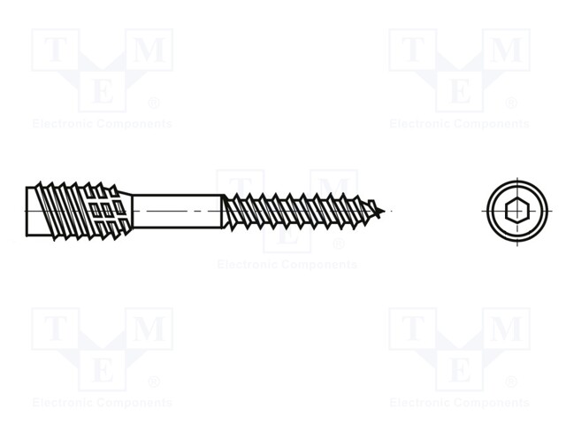 Screw; for wood; BN: 20901