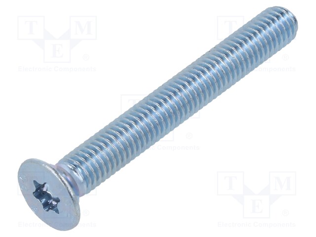 Screw; M5x40; Head: countersunk; Torx®; TX25; steel; zinc