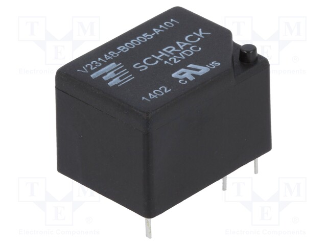 Relay: electromagnetic; SPDT; Ucoil: 12VDC; 7A/250VAC; 7A/24VDC; 7A