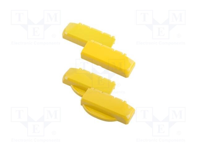 Hinge; ABS; Series: BOCUBE; B233012,B273612; yellow; 4pcs.