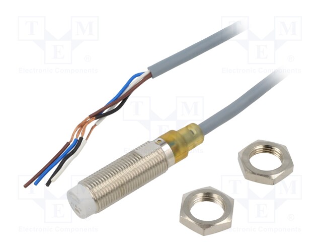 Sensor: inductive; 0÷8mm; 10÷36VDC; M12; Connection: lead 2m; IP67