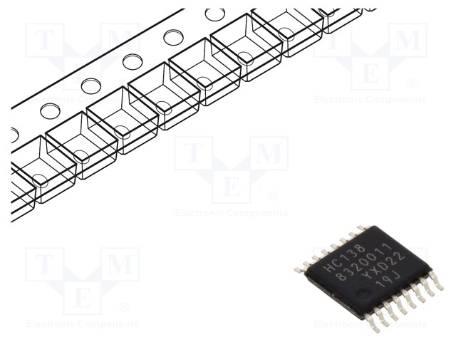 IC: digital; 3-to-8 lines,decoder,demultiplexer; SMD; TSSOP16