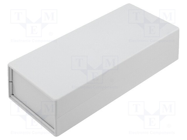 Enclosure: with panel; X: 90mm; Y: 200mm; Z: 49mm; polystyrene; grey