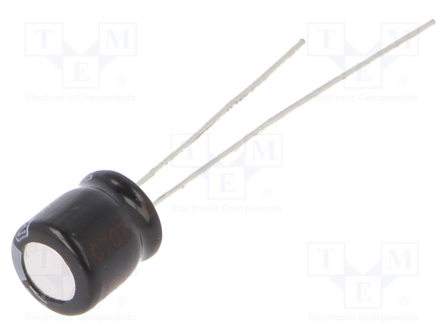 Electrolytic Capacitor, 22 µF, 50 V, KA Series, ± 20%, Radial Leaded, 1000 hours @ 85°C