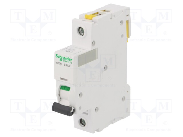 Circuit breaker; 230VAC; Inom: 25A; Poles: 1; DIN; Charact: B; 10kA