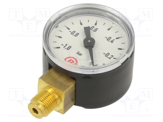 Vacuum gauge; -1÷0bar; 40mm; non-aggressive liquids,inert gases