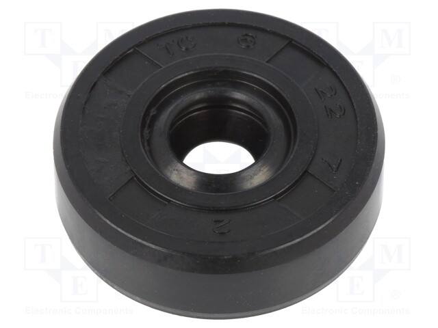 Oil seal; NBR; D: 7mm; -40÷100°C; Shore hardness: 70; Shaft dia: 6mm