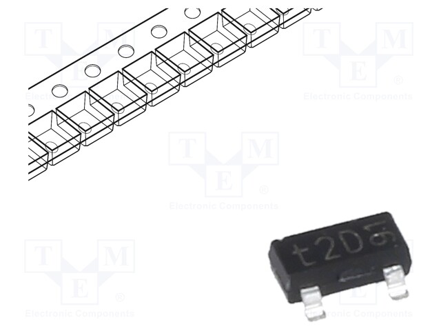 Transistor: PNP; bipolar; 300V; 0.1A; 250mW; SOT23