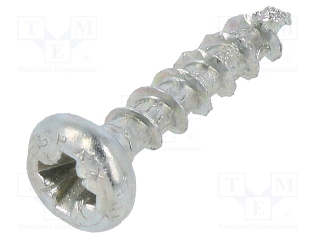 Screw; SPAX®; 4x20; Head: cheese head; Pozidriv; steel; zinc; BN: 615