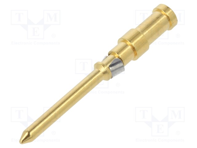 Contact; male; 0.75mm2; 18AWG; gold-plated; crimped; bulk; 10A