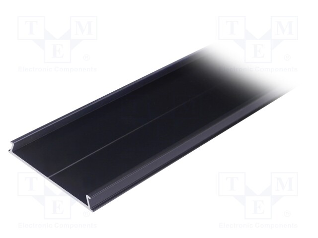 Cover; black; 1m; aluminium; anodized; V: C10