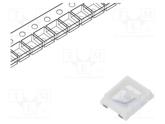 LED; SMD; 2835,PLCC2; blue; 8÷16lm; 2.8x3.5x0.8mm; 120°; 2.8÷3.5V