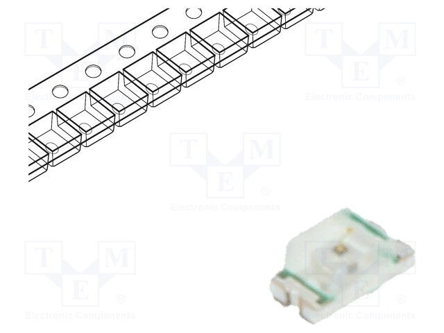 LED; SMD; 0603; amber; 70÷260mcd; 1.6x0.8x0.7mm; 120°; 1.8÷2.4V