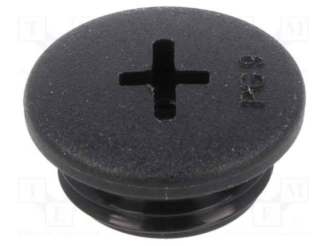 Stopper; PG9; Mat: polyamide; black; Pcs: 10