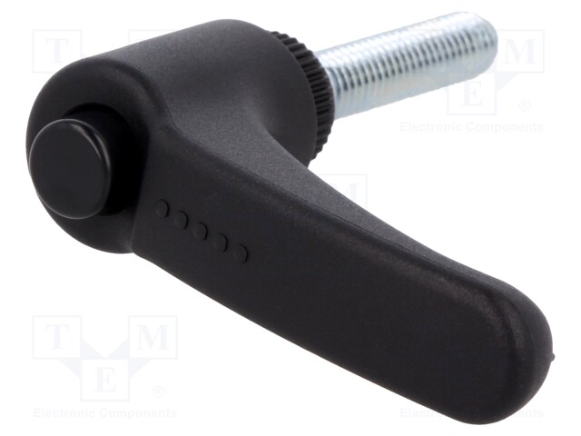 Lever; adjustable; Thread len: 30mm; Lever length: 44mm; -30÷130°C