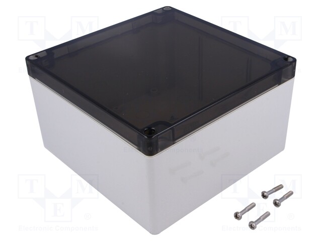 Enclosure: multipurpose; X: 160mm; Y: 160mm; Z: 90mm; 1554; grey; IP66