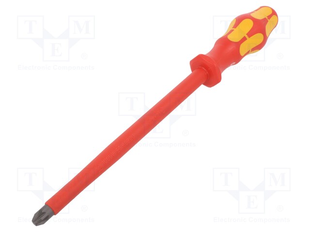 Screwdriver; insulated; Pozidriv®; PZ4; Blade length: 200mm