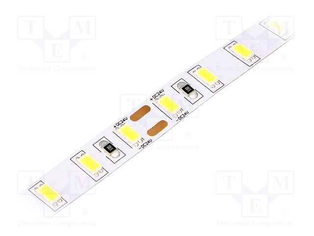 LED tape; white cold; LED/m: 75; SMD; 5630; 24V; W: 10mm; 120°; HP