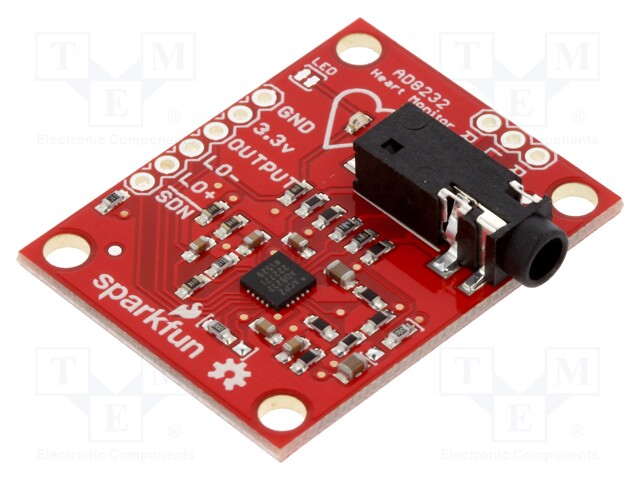 Sensor: ECG; Jack 3,5mm,pin strips; 3.3VDC; Kit: module