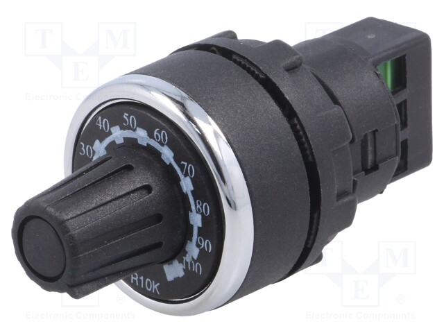 Potentiometer; 22mm; -25÷70°C; IP65; Potentiometer: single turn