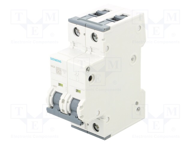 Circuit Breaker, MCB, 5SY4, 2P, 10 kA, 400 V, 25 A