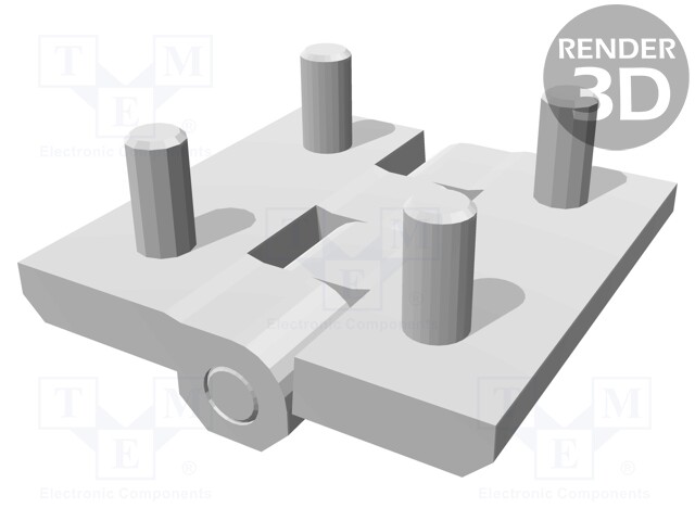 Hinge; Width: 50mm; technopolymer (PA); black; H: 50mm