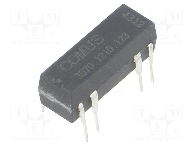 Relay: reed; SPST-NO; Ucoil: 12VDC; 500mA; max.150VDC; 10W; THT