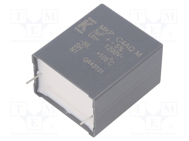 Capacitor: polypropylene; DC-Link; 5uF; ESR: 8mΩ; THT; ±5%; 11.9A