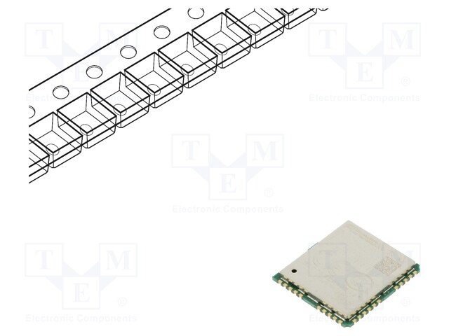 Module: GSM; Down: 85.6kbps; 2G; LCC42; GPRS; 20.2x22.2x2.4mm