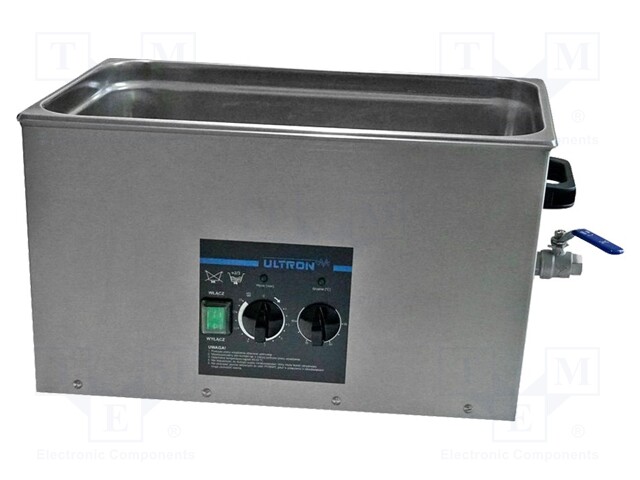 Ultrasonic washer; 475x280x115mm; 40Hz; max.80°C; Plug: EU; 15l