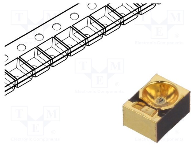 IR transmitter; 860nm; transparent; 900mW; 15°; SMD; 100mA