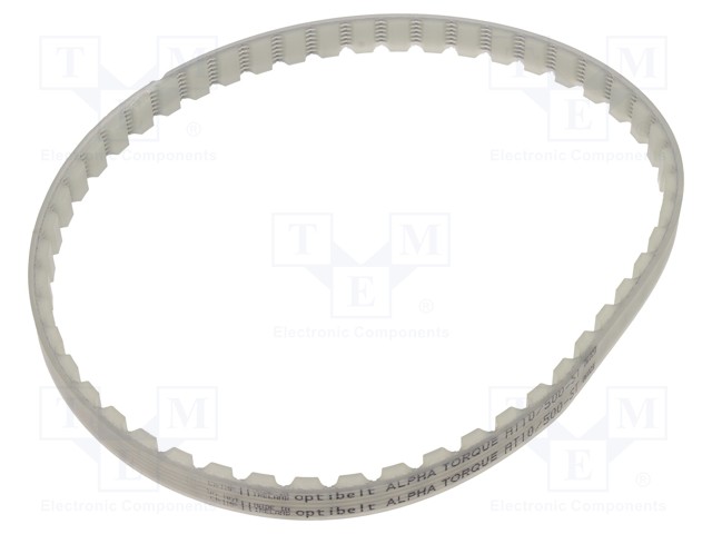 Timing belt; AT10; W: 10mm; H: 5mm; Lw: 500mm; Tooth height: 2.5mm