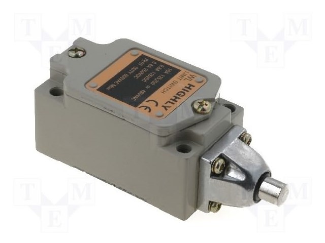 Limit switch; pin plunger Ø9mm; NO + NC; 10A; max.250VAC; M20