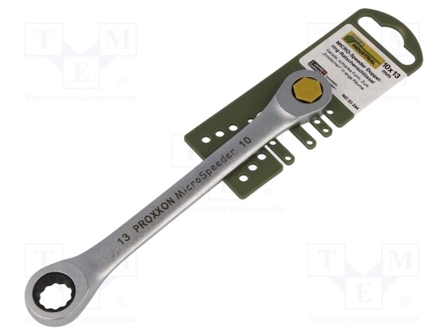 Key; box,with ratchet; 10mm,13mm; steel