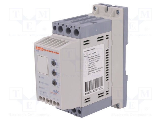 Module: soft-start; Usup: 220÷600VAC; DIN; 20kW; Ucntrl: 100÷240VAC