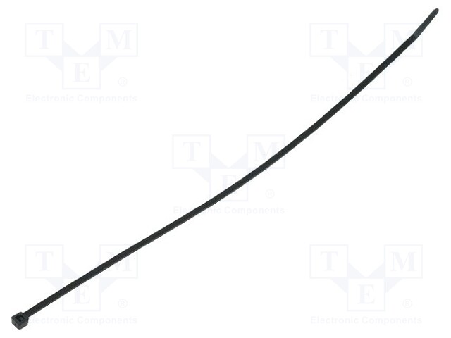 Cable tie; L: 290mm; W: 3.5mm; polyamide; 135N; black; Ømax: 80mm